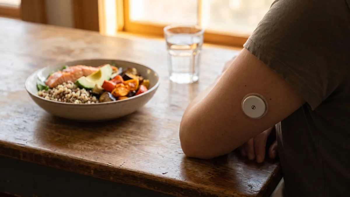 Abbott Lingo device with healthy meal