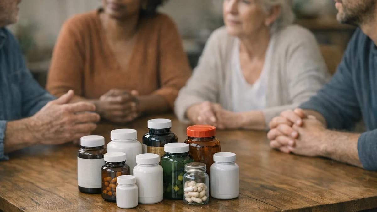 A group discussing prediabetes supplements
