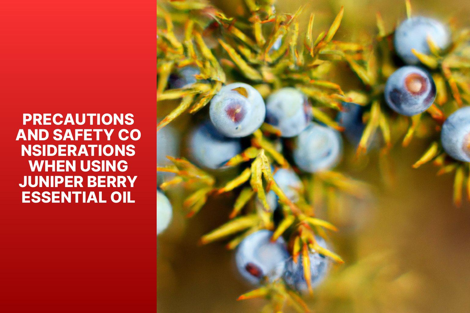 Precautions and Safety Considerations When Using Juniper Berry Essential Oil - Juniper Berry Essential Oil Benefits: Dive into the advantages of using juniper berry essential oil for aromatherapy, skin care, and overall well-being. 
